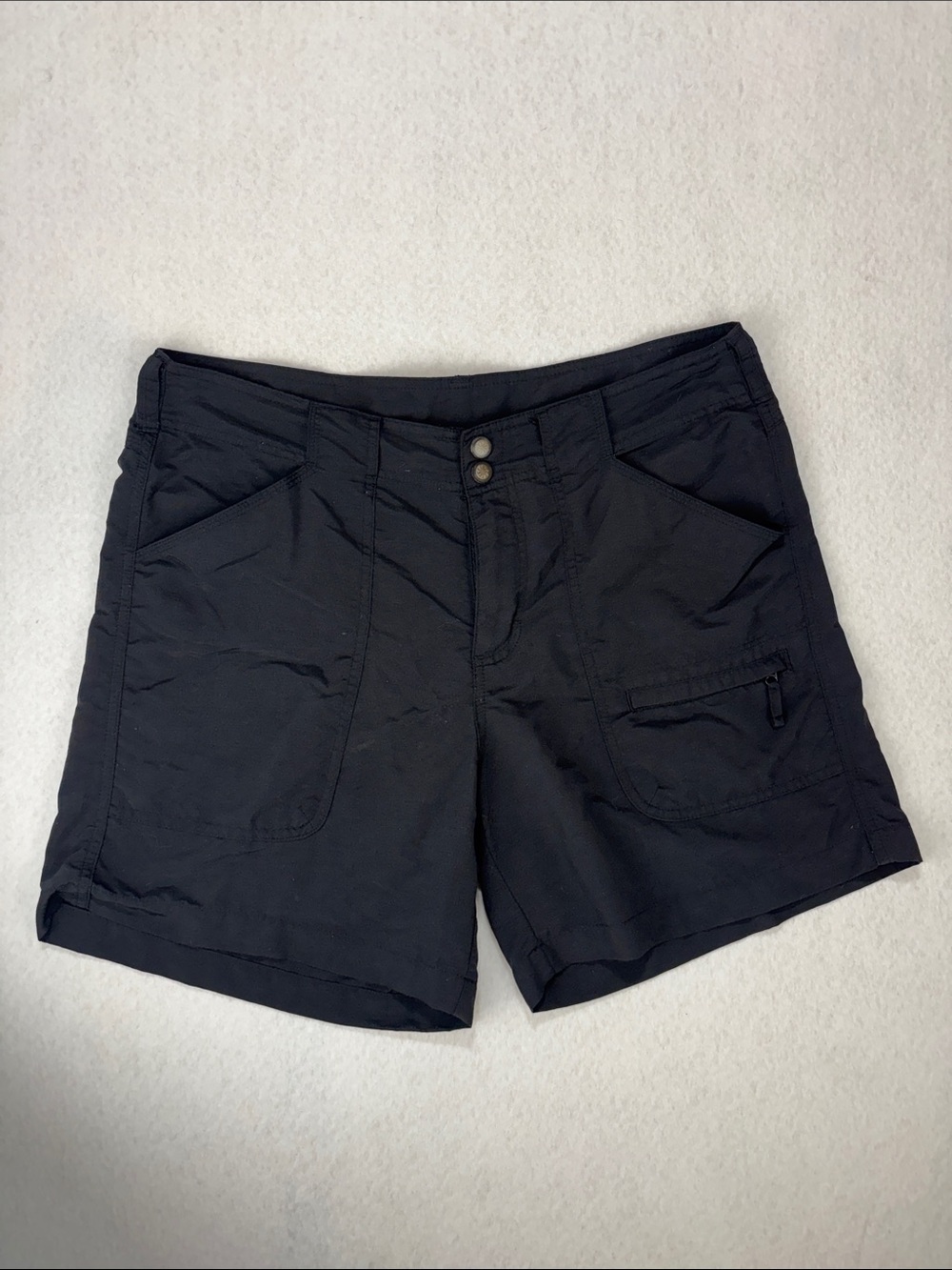 BIMINI BAY Lightweight Nylon Black Outdoors Board Shorts Pockets Women's Size 10